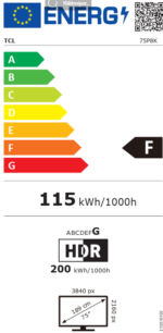 TCL 75P8K 75" 4K UHD QLED Google LED TV - Görsel 2