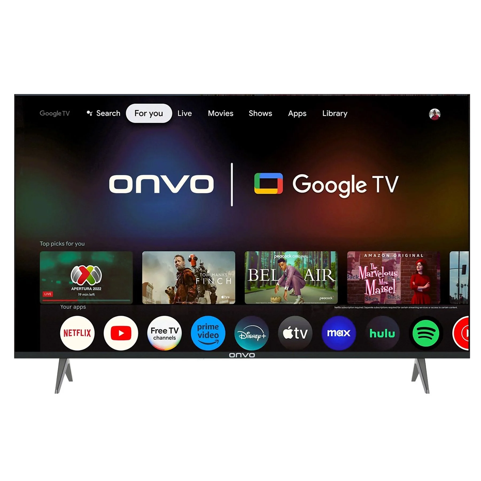 IMG-1421965491714273154 Onvo 55OVF9000 55" 4K Ultra HD Google Smart QLED TV - Görsel 1