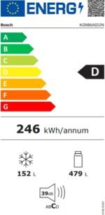 Bosch KGN86AID2N 631 LT No-Frost Kombi Tipi Buzdolabı - Görsel 7