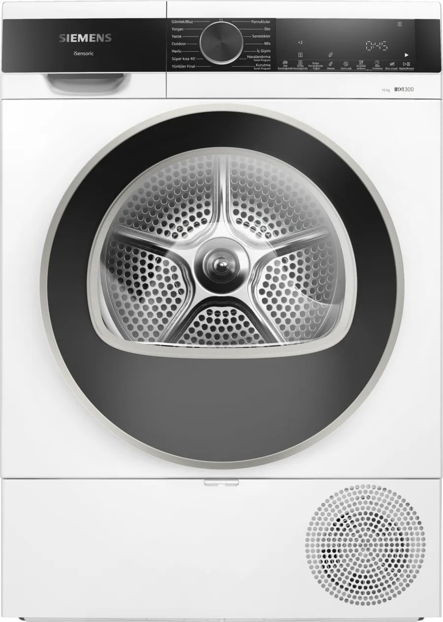 IMG-3386245257796350727 Siemens iQ300 WQ52G201TR 10 KG Isı Pompalı Çamaşır Kurutma Makinesi - Görsel 1