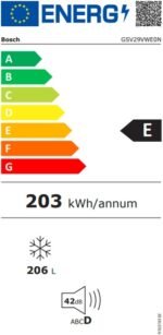 Bosch GSV29VWE0N 206 LT 6 Çekmeceli Dikey Derin Dondurucu - Görsel 5