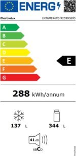 Electrolux LNT6ME46X3 481 LT Twintech No-Frost Kombi Tipi Buzdolabı - Görsel 9