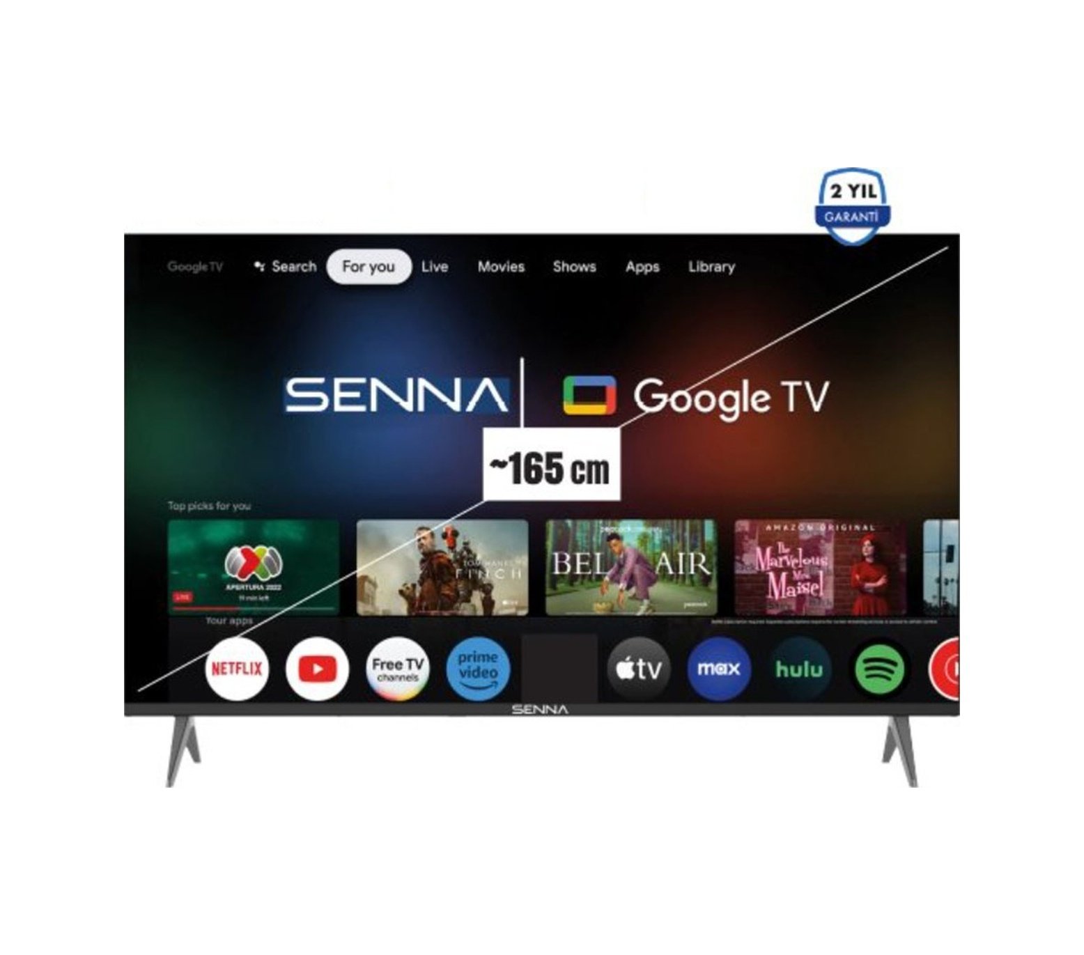 IMG-6328051180562813031 Senna 65UQ9500F 65" 165 Ekran Uydu Alıcılı 4K Ultra HD LED TV - Görsel 1