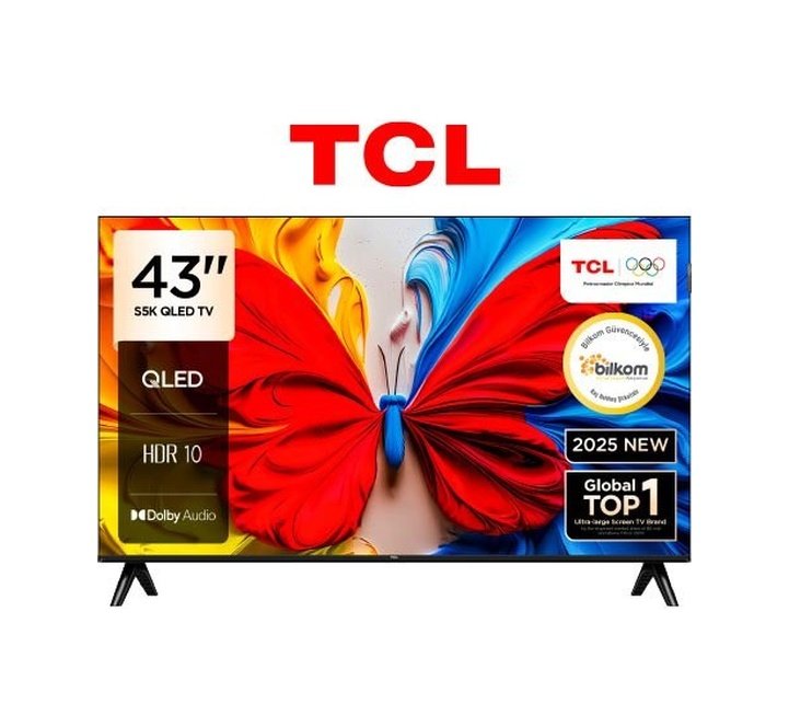 IMG-6554745170921345209 TCL 43S5K Full Hd 43″ 109 Ekran Uydu Alıcılı Android Smart QLED Tv - Görsel 1