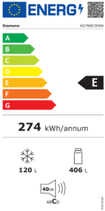 Siemens KG76NCIE0N 526 LT No-Frost Kombi Tipi Buzdolabı - Görsel 7