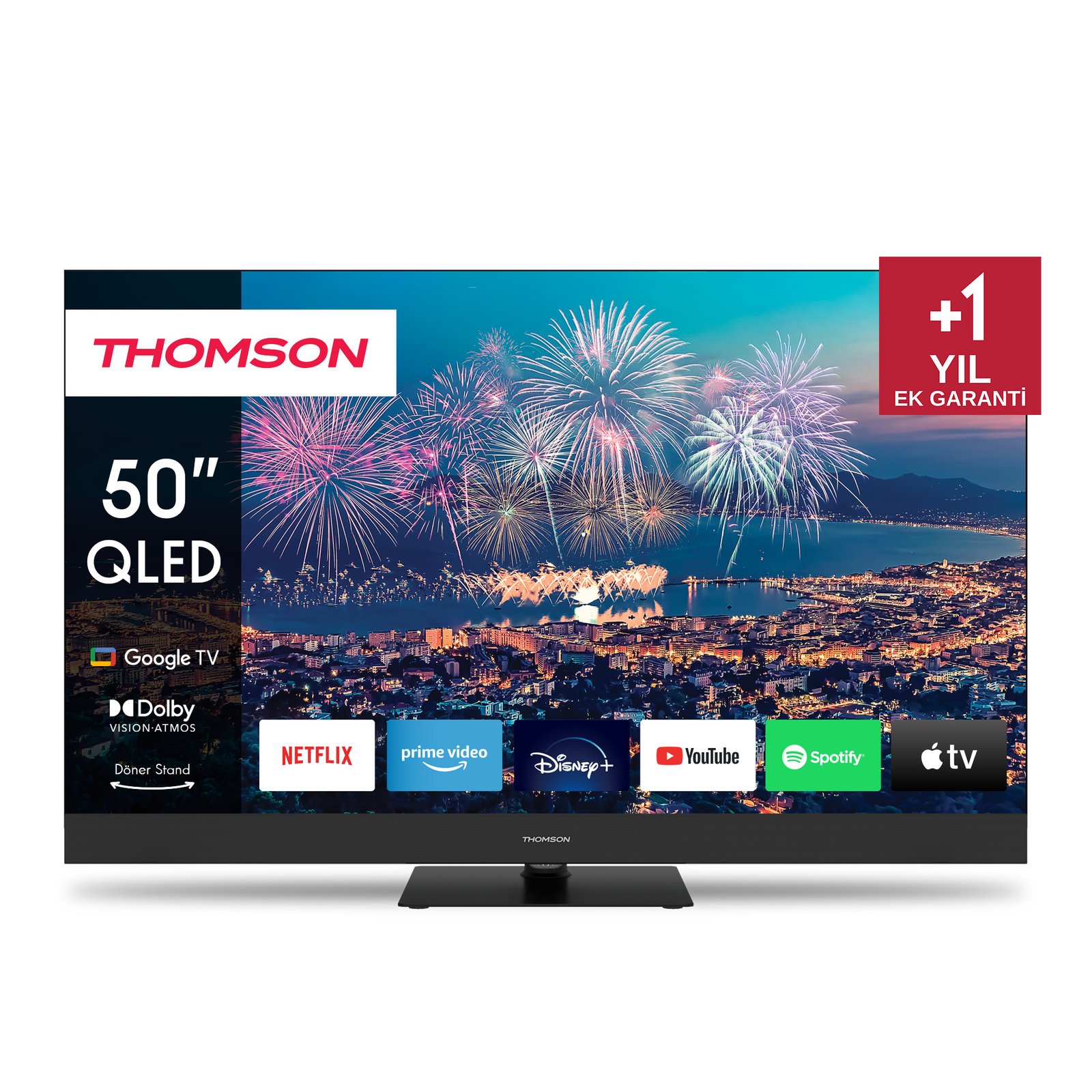 IMG-8034762590233710010 Thomson 50QG6C14 UHD 50" 126 Ekran Uydu Alıcılı Google Smart QLED TV - Görsel 1